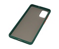 BAOHU Hoesje Geschikt voor de Samsung Galaxy A51 - Hard Case Backcover Telefoonhoesje - Donker Groen