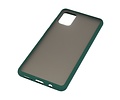 BAOHU Hoesje Geschikt voor de Samsung Galaxy A51 - Hard Case Backcover Telefoonhoesje - Donker Groen