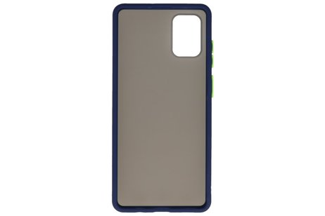 BAOHU Hoesje Geschikt voor de Samsung Galaxy A71 - Hard Case Backcover Telefoonhoesje - Blauw