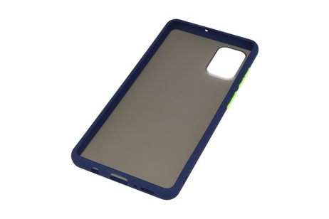 BAOHU Hoesje Geschikt voor de Samsung Galaxy A71 - Hard Case Backcover Telefoonhoesje - Blauw