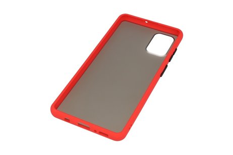 BAOHU Hoesje Geschikt voor de Samsung Galaxy A71 - Hard Case Backcover Telefoonhoesje - Rood