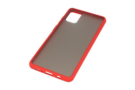BAOHU Hoesje Geschikt voor de Samsung Galaxy A71 - Hard Case Backcover Telefoonhoesje - Rood