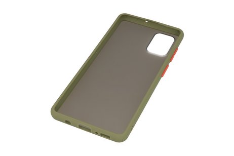 BAOHU Hoesje Geschikt voor de Samsung Galaxy A71 - Hard Case Backcover Telefoonhoesje - Groen