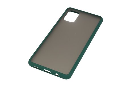BAOHU Hoesje Geschikt voor de Samsung Galaxy A71 - Hard Case Backcover Telefoonhoesje - Donker Groen