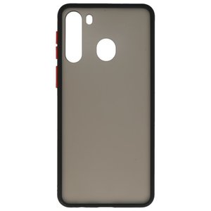 BAOHU Hoesje Geschikt voor de Samsung Galaxy A21 - Hard Case Backcover Telefoonhoesje - Zwart
