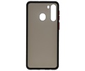 Hoesje Geschikt voor de Samsung Galaxy A21 - Hard Case Backcover Telefoonhoesje - Zwart