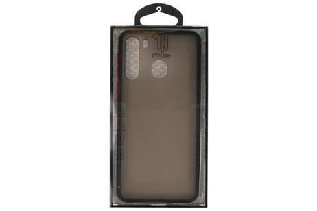 BAOHU Hoesje Geschikt voor de Samsung Galaxy A21 - Hard Case Backcover Telefoonhoesje - Zwart