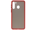 BAOHU Hoesje Geschikt voor de Samsung Galaxy A21 - Hard Case Backcover Telefoonhoesje - Rood