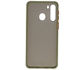 BAOHU Hoesje Geschikt voor de Samsung Galaxy A21 - Hard Case Backcover Telefoonhoesje - Groen