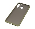 BAOHU Hoesje Geschikt voor de Samsung Galaxy A21 - Hard Case Backcover Telefoonhoesje - Groen