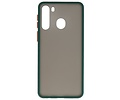 BAOHU Hoesje Geschikt voor de Samsung Galaxy A21 - Hard Case Backcover Telefoonhoesje - Donker Groen