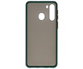 BAOHU Hoesje Geschikt voor de Samsung Galaxy A21 - Hard Case Backcover Telefoonhoesje - Donker Groen