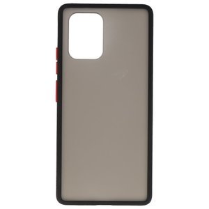 Hoesje Geschikt voor de Samsung Galaxy S10 Lite - Hard Case Backcover Telefoonhoesje - Zwart