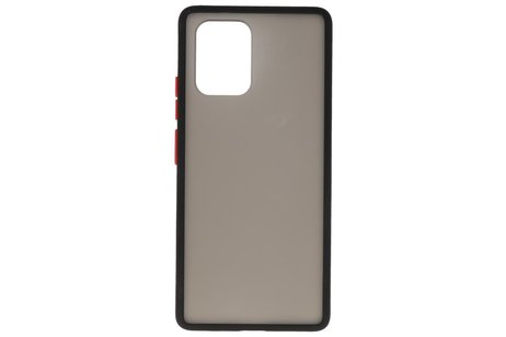 Hoesje Geschikt voor de Samsung Galaxy S10 Lite - Hard Case Backcover Telefoonhoesje - Zwart