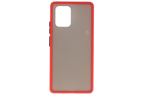 BAOHU Hoesje Geschikt voor de Samsung Galaxy S10 Lite - Hard Case Backcover Telefoonhoesje - Rood