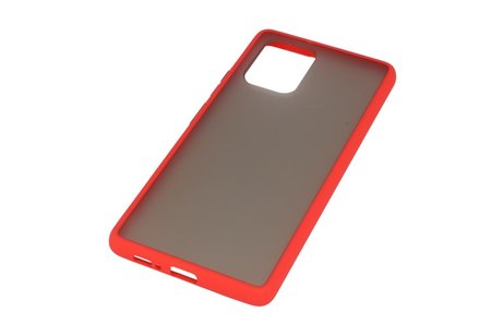 BAOHU Hoesje Geschikt voor de Samsung Galaxy S10 Lite - Hard Case Backcover Telefoonhoesje - Rood