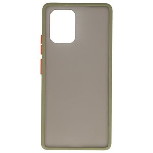 BAOHU Hoesje Geschikt voor de Samsung Galaxy S10 Lite - Hard Case Backcover Telefoonhoesje - Groen