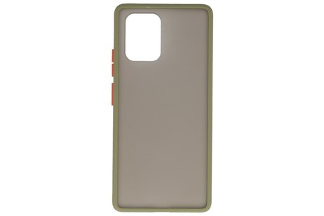 BAOHU Hoesje Geschikt voor de Samsung Galaxy S10 Lite - Hard Case Backcover Telefoonhoesje - Groen