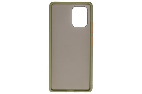 BAOHU Hoesje Geschikt voor de Samsung Galaxy S10 Lite - Hard Case Backcover Telefoonhoesje - Groen