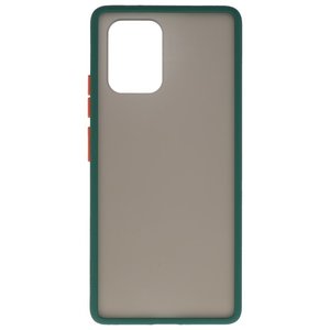 BAOHU Hoesje Geschikt voor de Samsung Galaxy S10 Lite - Hard Case Backcover Telefoonhoesje - Donker Groen