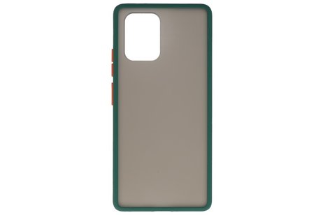 BAOHU Hoesje Geschikt voor de Samsung Galaxy S10 Lite - Hard Case Backcover Telefoonhoesje - Donker Groen