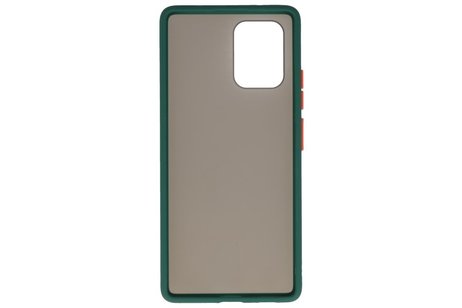 BAOHU Hoesje Geschikt voor de Samsung Galaxy S10 Lite - Hard Case Backcover Telefoonhoesje - Donker Groen