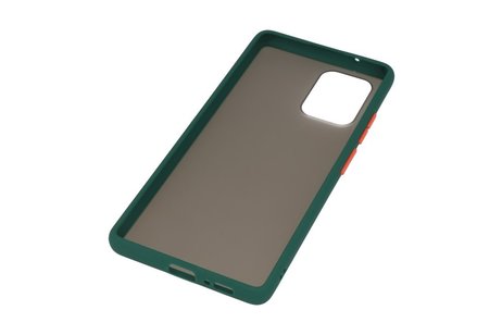 BAOHU Hoesje Geschikt voor de Samsung Galaxy S10 Lite - Hard Case Backcover Telefoonhoesje - Donker Groen