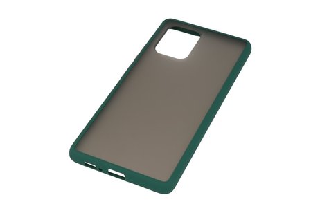 BAOHU Hoesje Geschikt voor de Samsung Galaxy S10 Lite - Hard Case Backcover Telefoonhoesje - Donker Groen