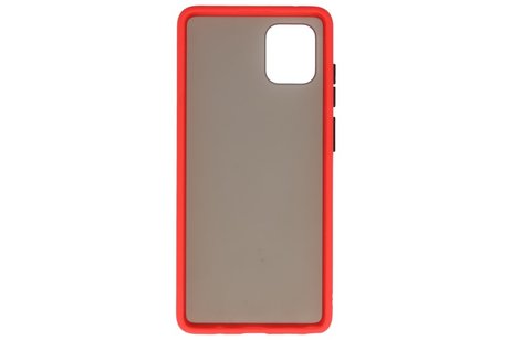 BAOHU Hoesje Geschikt voor de Samsung Galaxy Note 10 Lite - Hard Case Backcover Telefoonhoesje - Rood