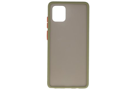 BAOHU Hoesje Geschikt voor de Samsung Galaxy Note 10 Lite - Hard Case Backcover Telefoonhoesje - Groen