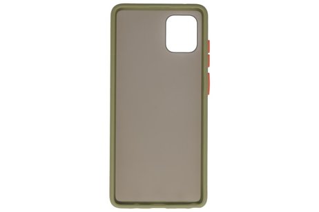 BAOHU Hoesje Geschikt voor de Samsung Galaxy Note 10 Lite - Hard Case Backcover Telefoonhoesje - Groen