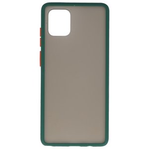 BAOHU Hoesje Geschikt voor de Samsung Galaxy Note 10 Lite - Hard Case Backcover Telefoonhoesje - Donker Groen