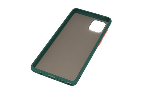 BAOHU Hoesje Geschikt voor de Samsung Galaxy Note 10 Lite - Hard Case Backcover Telefoonhoesje - Donker Groen