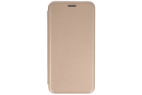 Slim Folio Case - Book Case Telefoonhoesje - Folio Flip Hoesje - Geschikt voor Huawei P30 - Goud