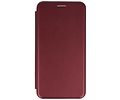 Slim Folio Case - Book Case Telefoonhoesje - Folio Flip Hoesje - Geschikt voor Huawei P30 - Bordeaux Rood