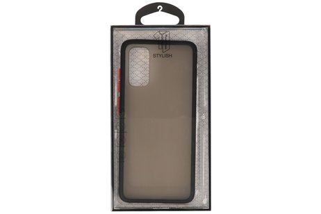 BAOHU Hoesje Geschikt voor de Samsung Galaxy S20 - Hard Case Backcover Telefoonhoesje - Zwart