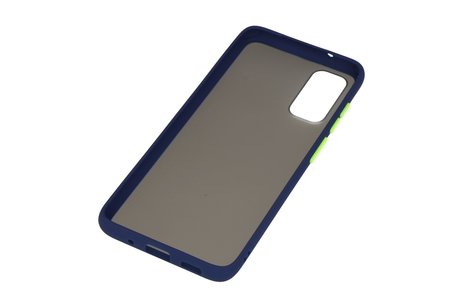 BAOHU Hoesje Geschikt voor de Samsung Galaxy S20 - Hard Case Backcover Telefoonhoesje - Blauw