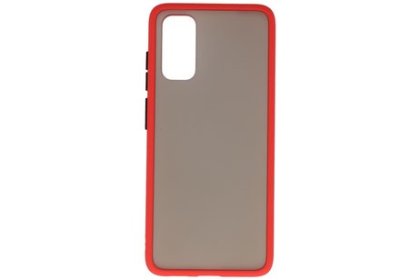 BAOHU Hoesje Geschikt voor de Samsung Galaxy S20 - Hard Case Backcover Telefoonhoesje - Rood