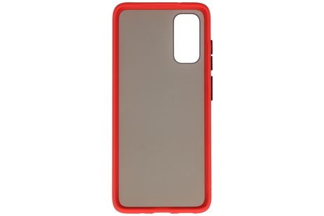 BAOHU Hoesje Geschikt voor de Samsung Galaxy S20 - Hard Case Backcover Telefoonhoesje - Rood