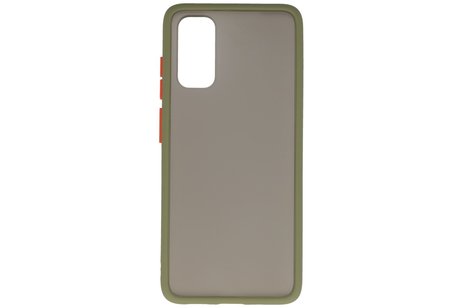 BAOHU Hoesje Geschikt voor de Samsung Galaxy S20 - Hard Case Backcover Telefoonhoesje - Groen
