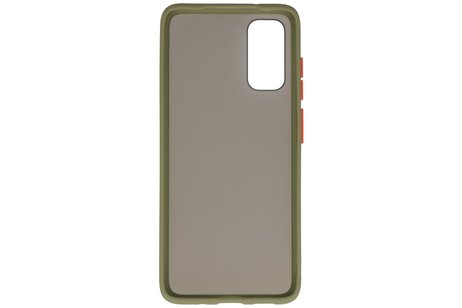 BAOHU Hoesje Geschikt voor de Samsung Galaxy S20 - Hard Case Backcover Telefoonhoesje - Groen