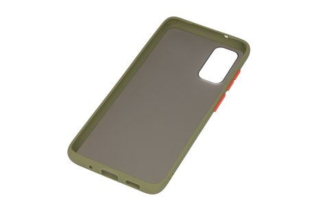 BAOHU Hoesje Geschikt voor de Samsung Galaxy S20 - Hard Case Backcover Telefoonhoesje - Groen