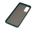 Samsung Galaxy S20 Hoesje Hard Case Backcover Telefoonhoesje Donker Groen