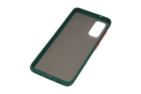 Samsung Galaxy S20 Hoesje Hard Case Backcover Telefoonhoesje Donker Groen