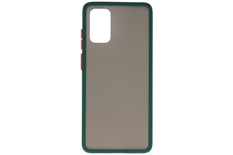 BAOHU Hoesje Geschikt voor de Samsung Galaxy S20 Plus - Hard Case Backcover Telefoonhoesje - Donker Groen