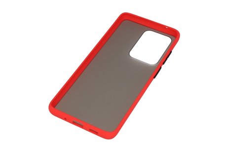 BAOHU Hoesje Geschikt voor de Samsung Galaxy S20 Ultra - Hard Case Backcover Telefoonhoesje - Rood