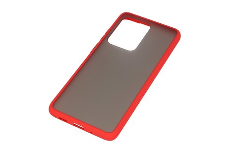 BAOHU Hoesje Geschikt voor de Samsung Galaxy S20 Ultra - Hard Case Backcover Telefoonhoesje - Rood