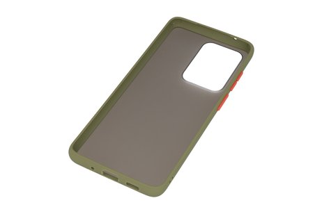 BAOHU Hoesje Geschikt voor de Samsung Galaxy S20 Ultra - Hard Case Backcover Telefoonhoesje - Groen