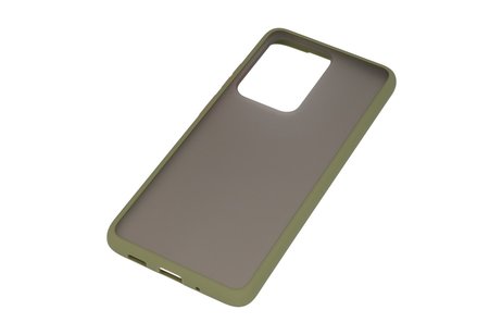 BAOHU Hoesje Geschikt voor de Samsung Galaxy S20 Ultra - Hard Case Backcover Telefoonhoesje - Groen