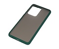 BAOHU Hoesje Geschikt voor de Samsung Galaxy S20 Ultra - Hard Case Backcover Telefoonhoesje - Donker Groen